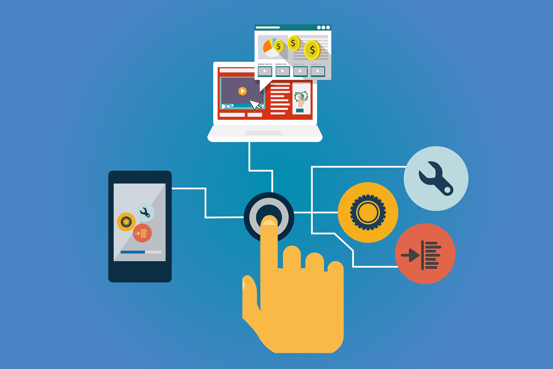 ecommerce shopping graphic
